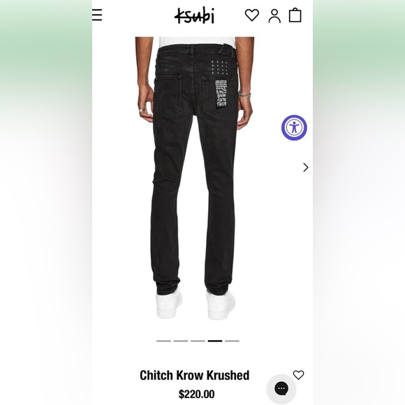 Ksubi Chitch Krow Krushed Black Denim - Picture 9 of 9